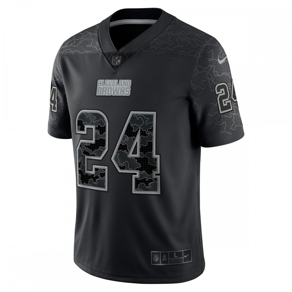 Nick Chubb Cleveland Browns Nike RFLCTV Limited Jersey - Black-GridironStore